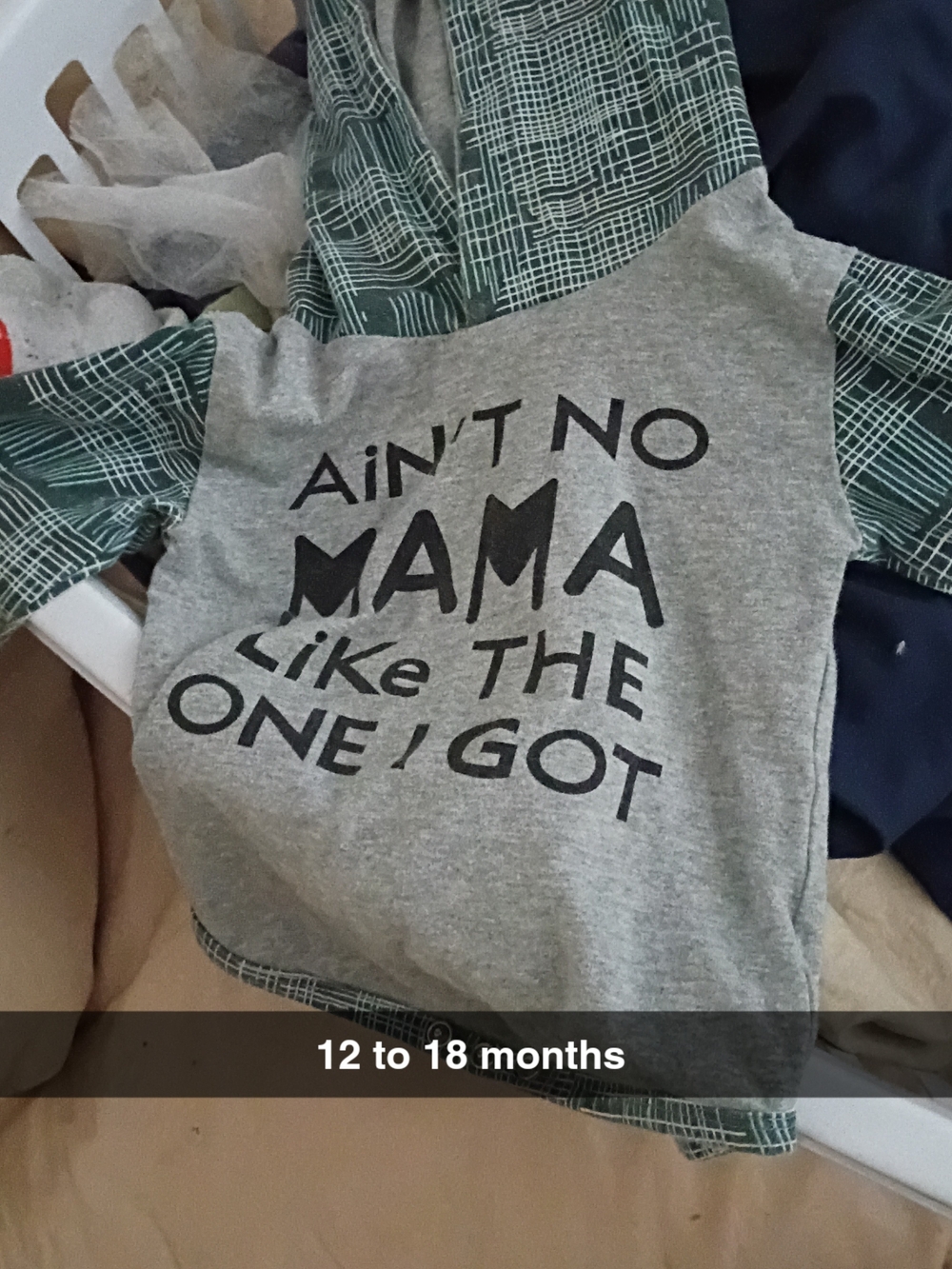 SHEIN Gray Hoodie with Green Patterned Sleeves - Kids